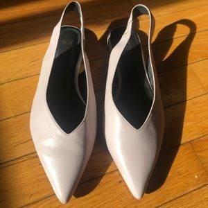H&M pink sling back flats